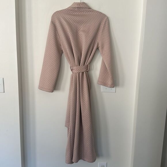 Diamond Tea Rose Quilted Pattern Long Robe M - Picture 6 of 8